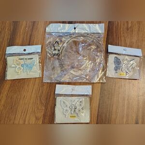 Lot Of 4 Vintage Y2K Fluttering Butterfly Hair Clips